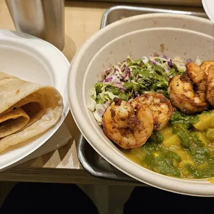 Curry Shrimp Roti