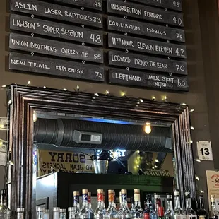 Tap menu