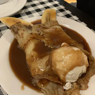 Banana Foster Crepes