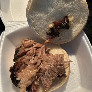 Brisket sandwich different angle....