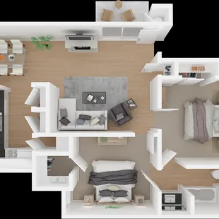2x1 Floor Plan