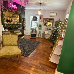 a view of a living room