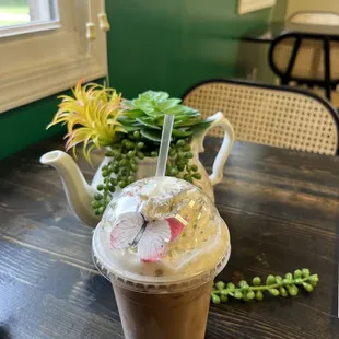 Iced Blueberry Cheesecake Coffee