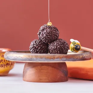 New Flavor! Honey cake made with 72% Cacao, Organic Honey and spices.