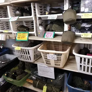 All different canteens and mess tins for sale.