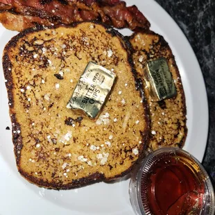 $9 French toast with bacon