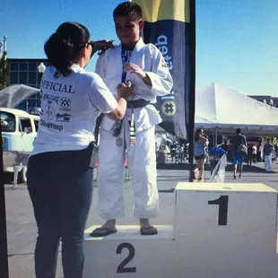 Just one of the numerous Medals won by Briggs Academy Students. #trainhardtrainright