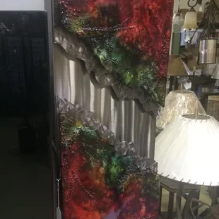 They also carry local artisan metal works...