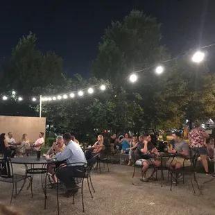 Lots of outdoor and indoor seating. If you sit outdoor, you have the food truck, if you sit inside, you get to listen to live music