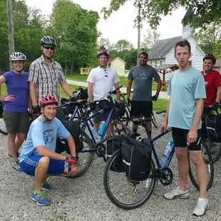 A group of happy guests.