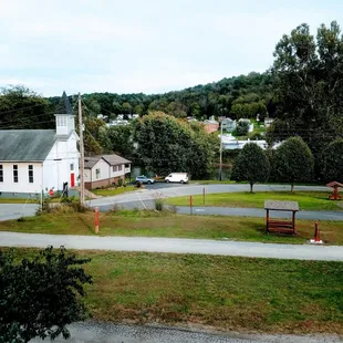 View from room - that's the GAP trail right there!