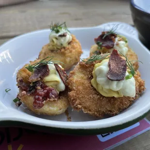 Crispy Deviled Eggs ($10)