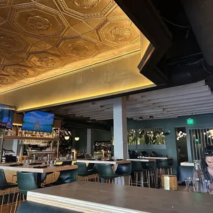 the interior of a restaurant