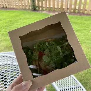 a salad in a box