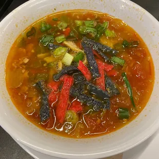 Picante chicken and rice soup