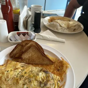 Steak Omelette with hash browns