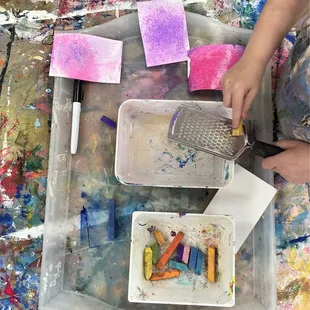 Preschool play date at brightly art studio