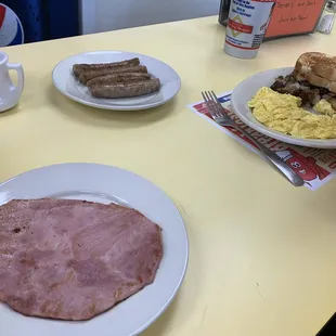 My have and my wife's meal.