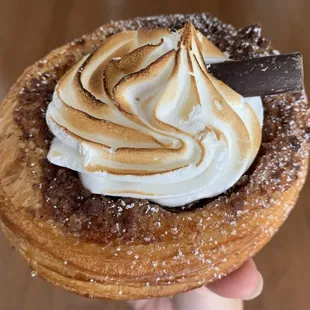 Hot Cocoa Croissant Tart