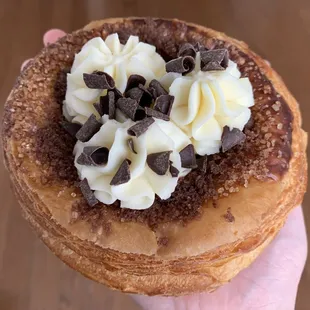 Chocolate Cream Pie Croissant Tart