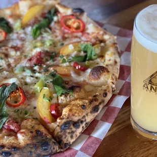 Build-your-own pizzas with seasonal ingredients