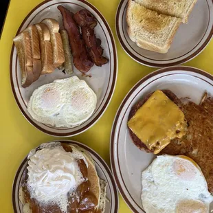 Apple pancakes, Corned beef hash and Debbie's