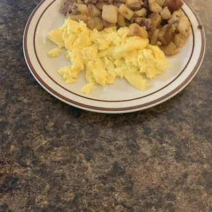 Eggs and home fries