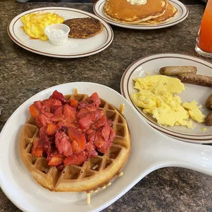 Belgian Waffle Combo