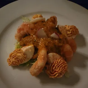 Shrimp Remoulade w/ Guacamole &amp; Deviled Eggs