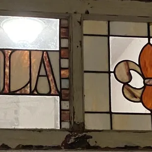 a stained glass window