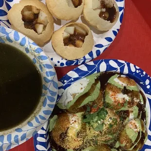 Dahi poori and pani poori