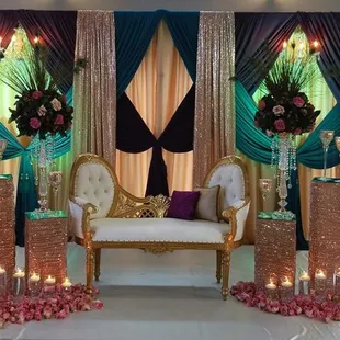 Our Gold Loveseat