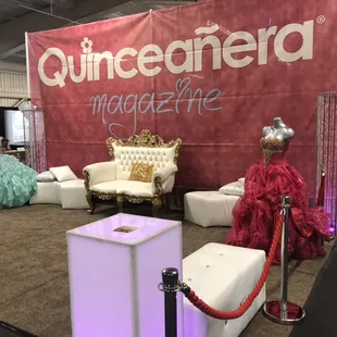 Lounge Sponsor for Quinceañera Magazine