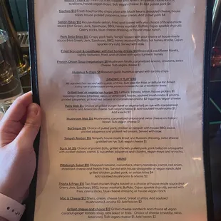Food menu
