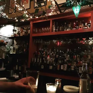 Behind the bar...Brillobox is unusually nice-looking inside!