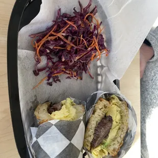 Breakfast Sandwich with Beef