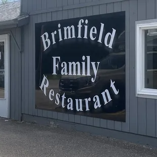 Sign in the front of the building