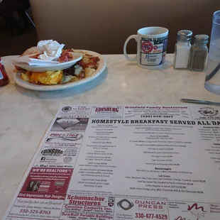 breakfast menu