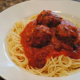 spaghetti and meatballs