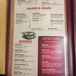 sandwiches, menu