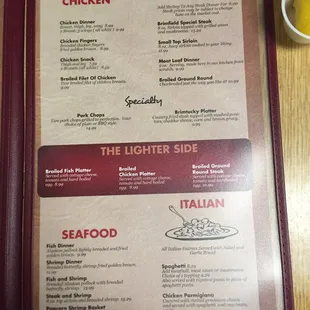 menu, sandwiches