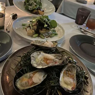 food, oysters and mussels