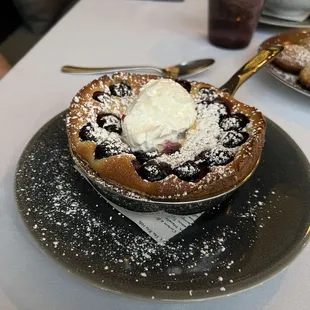 Blueberry clafoutis