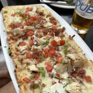 Chicken Bacon Ranch Flatbread