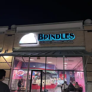 outside