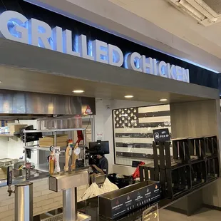 the inside of a restaurant