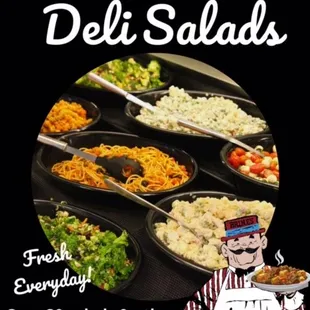 We have over 30 Salads and other home made recipes!