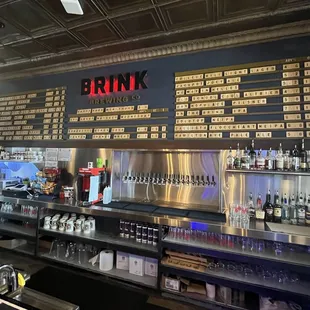Nice menu board with style of beer, ABV, and pricing.