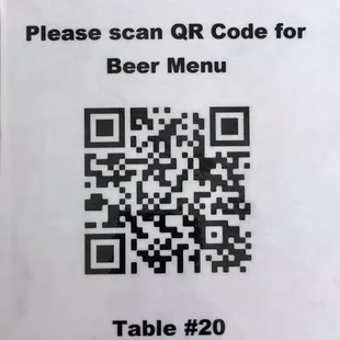 Beer Menu
