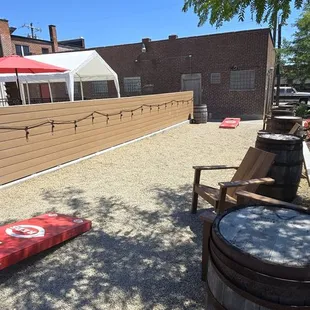 Corn hole court